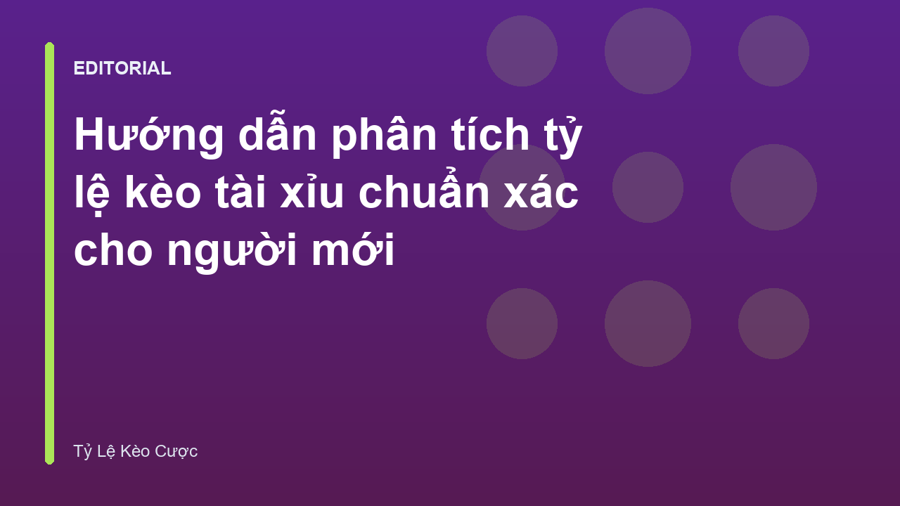 Phân tích tỷ lệ kèo tài xỉu bóng đá